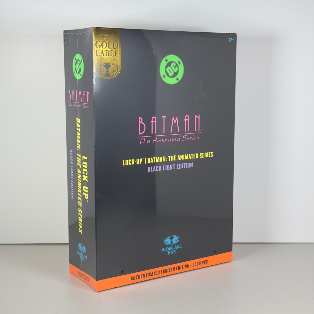 McFarlane Lock-Up Batman Animated Series Black Light Gold Label 7" Figure 1/3500